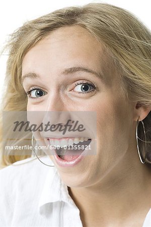 Close-up of a young woman smiling