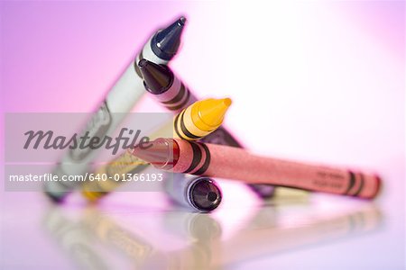 Close-up of crayons