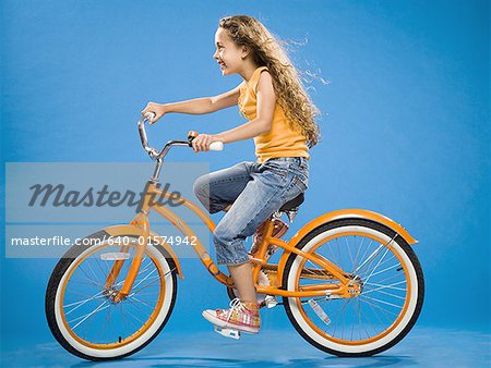 girls orange bike