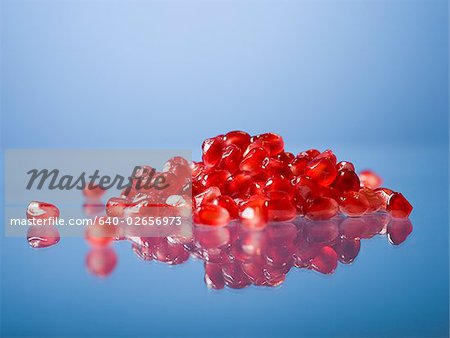 Pomegranate seeds.