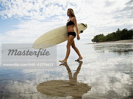 Young woman at the beach.