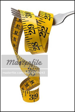 tape measure on a fork