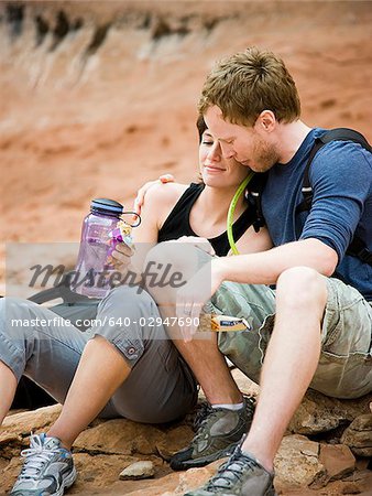 hikers in the desert