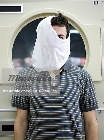 Man With Underwear On His Head Stock Photo Masterfile Premium Royalty Free Code 640