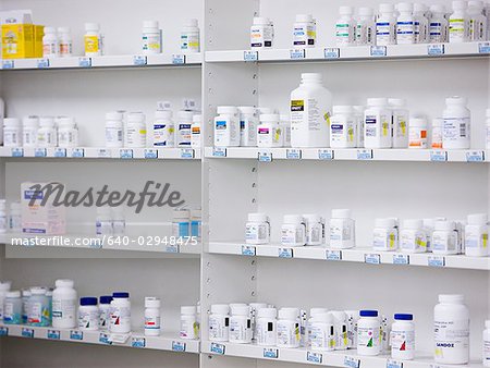 Drugstore Shelves Royalty-Free Images, Stock Photos & Pictures
