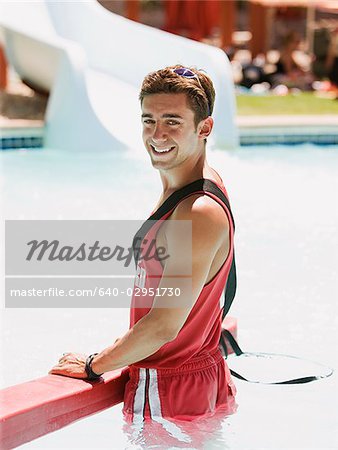 lifeguard at a waterpark