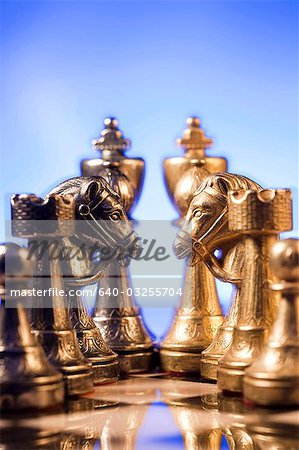 Chess board and chess pieces Chess board and chess pieces
