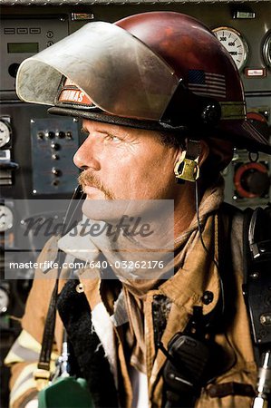 Portrait of a firefighter