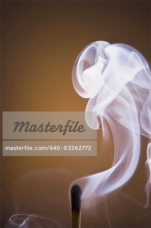 Smoking matchstick