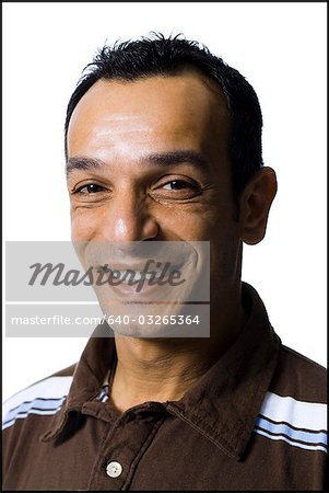 Portrait of a man grinning