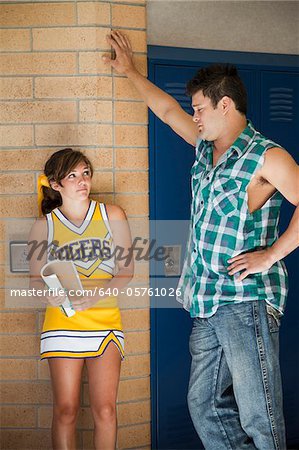 Three girl in the locker room