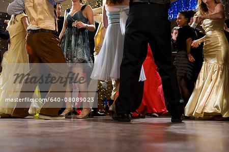 USA, Utah, Cedar Hills, Teenagers (14-17) dancing at high school prom