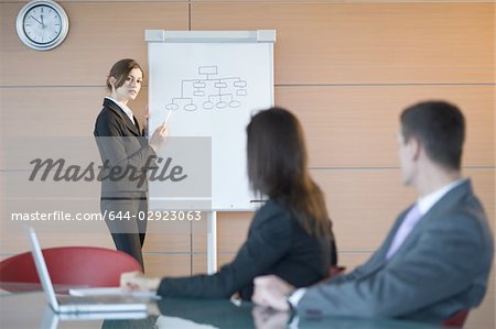 Business people at a presentation