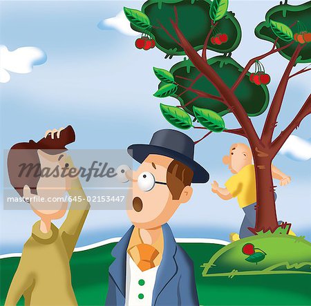 Two men talking in park - Stock Photo - Masterfile - Premium Royalty-Free, Code: 645-02153447 Two men talking in park - Stock Photo - Masterfile - Premium Royalty-Free, Code: 645-02153447