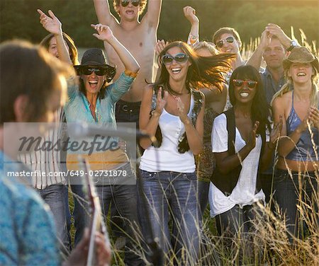 Concert in a field