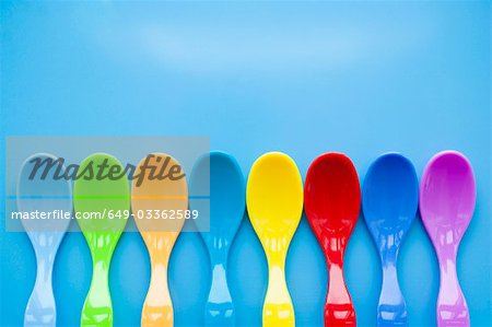 plastic spoons