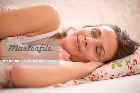 Woman in bed