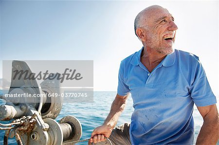 Fisherman on fishing boat