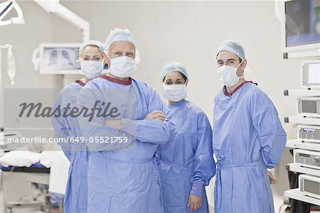 Team of doctors in operating room