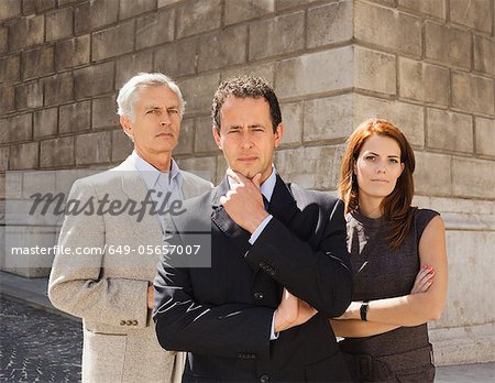 Business people standing together