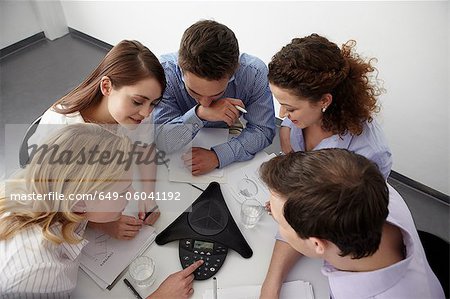 Business people in conference call