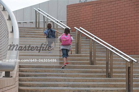 child climbing stairs