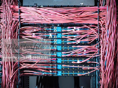 server room patch panel