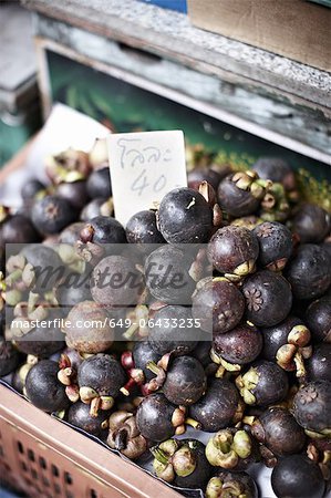 Mangosteen for sale at market