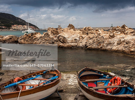 Pair of fishing boats Marciana, Elba Island, Italy