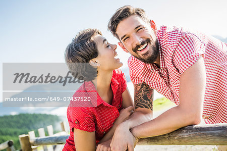 Happy young couple, Tyrol, Austria