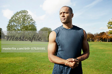 Man standing in park