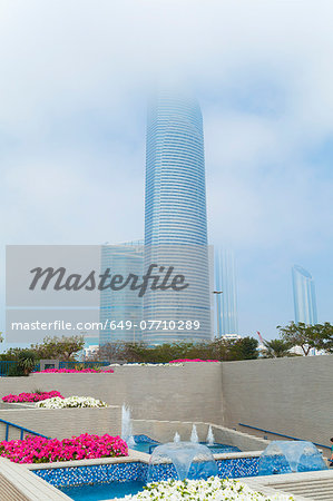 Downtown Abu Dhabi, Landmark Tower, Corniche Flower Beds, United Arab Emirates