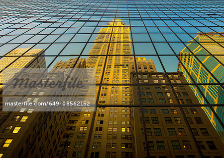 Buildings reflected, New York City, USA