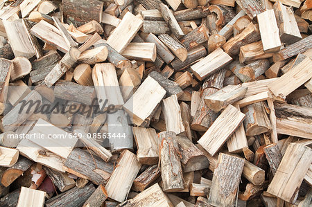 Pile of chopped wood