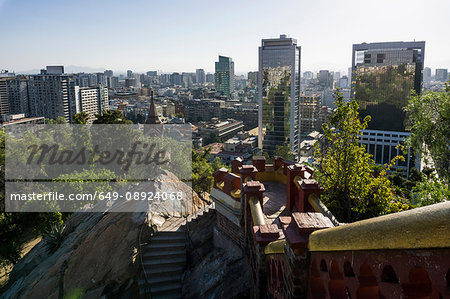 Elevated view of city, Santiago de Chile, Chile Elevated view of city, Santiago de Chile, Chile
