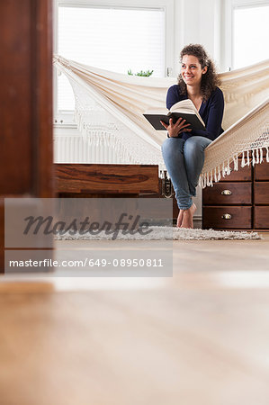 Woman in hammock