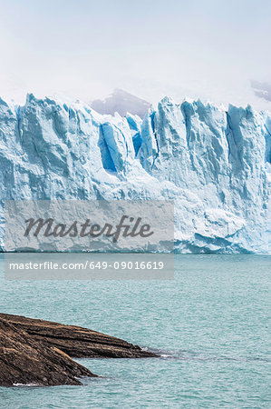 View of lake Argentino, and Perito Moreno Glacier in Los Glaciares National Park, Patagonia, Chile