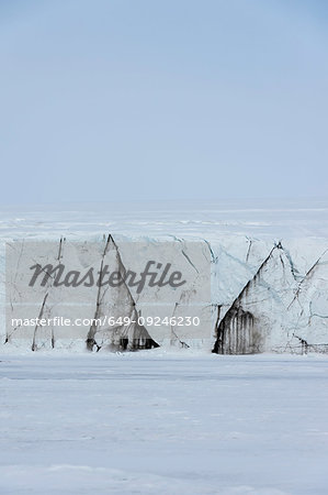 Glacier landscape, Barents Island, Svalbard, Norway