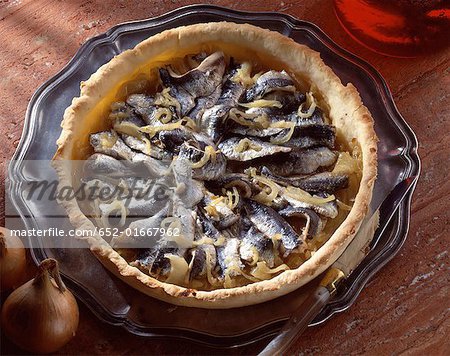 sardine and onion savoury tart