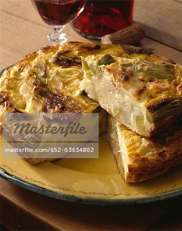 Leek and Ventreche Clafoutis