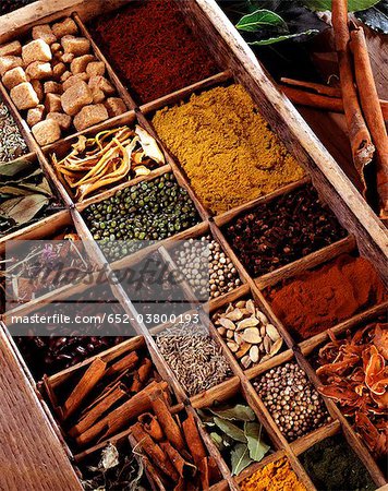 Selection of spices