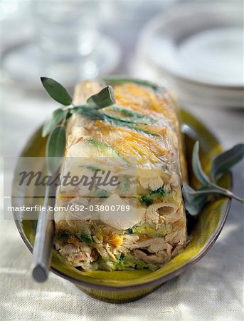 Chicken and sage terrine