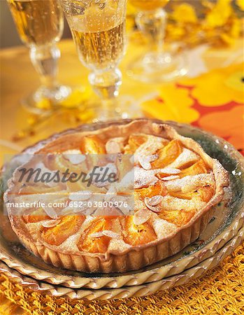 Apricot and almond tart