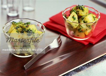 Potato and parsley salad