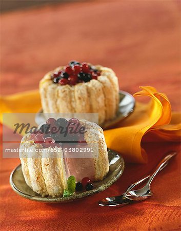 Idividual chilled summerfruit Charlottes Idividual chilled summerfruit Charlottes