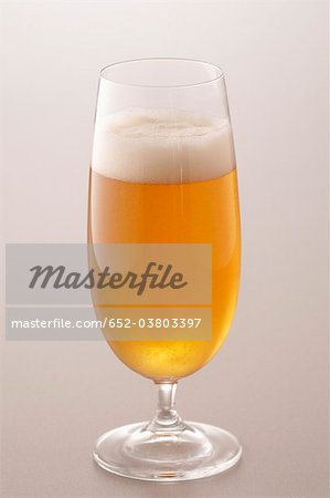 A glass of beer