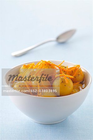 Spicy mirabelle plum fruit salad Spicy mirabelle plum fruit salad
