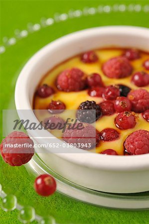 Summer fruit gratin