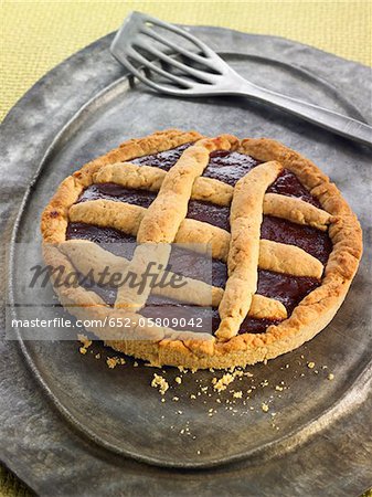 Quince jam tart