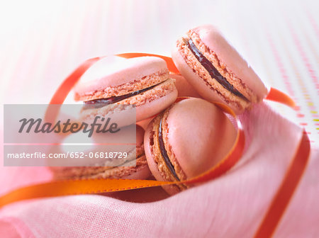 Rose-flavored macaroons